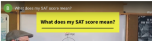 Read more about the article SAT:  What does my SAT score mean?